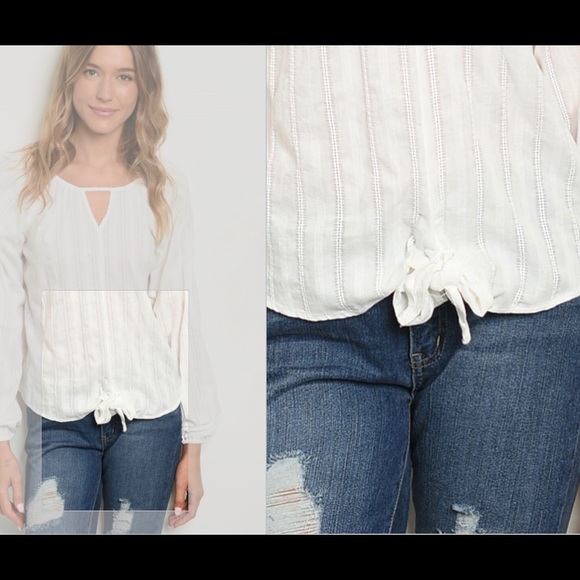 Sale! Off White Blouse - Picture 3 of 4